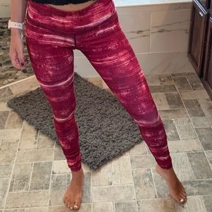 Pink workout leggings